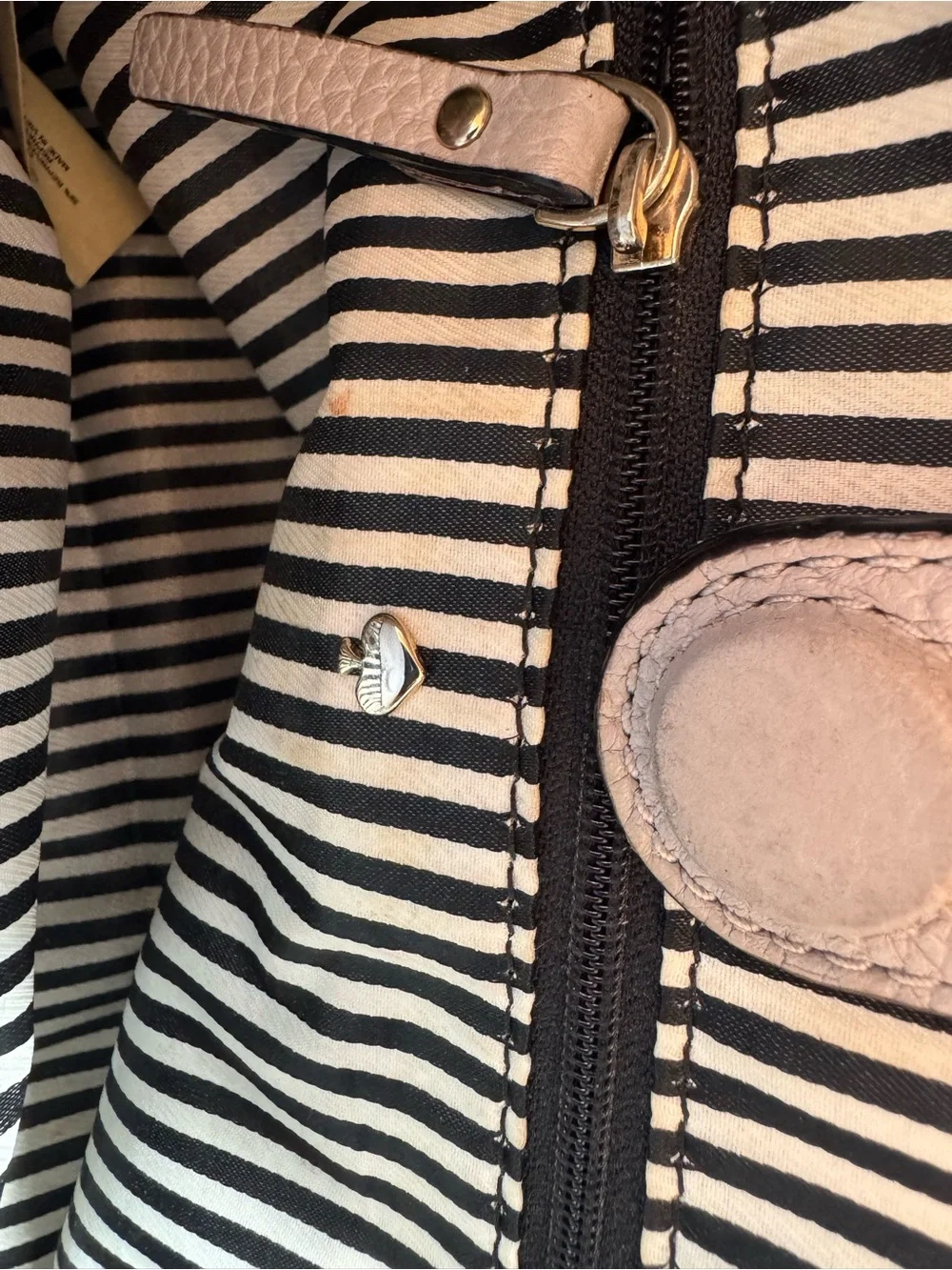 kate spade Gray Pebbled Leather Satchel with Crossbody Strap